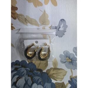 Luxury 18K Gold Plated U-Shape Hoop Earrings - Vintage Chunky Geometric Jewelry